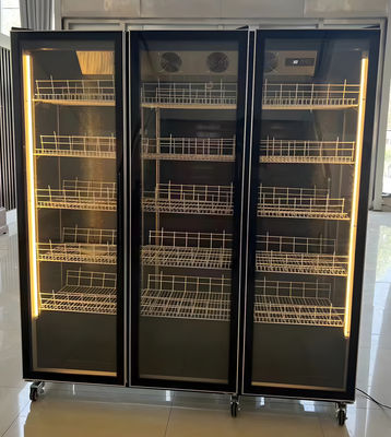 Luftgekühlte Glastüren vertikal aufrecht Trinken Bier Wein Kühlschrank Schrank Chiller
