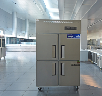 Kühlschrank aus Edelstahl für Obst und Gemüse Temperatur 2-8C/2-8C/-6 -15C