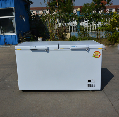 398L~1298L Horizontales Gefrierschrank Kühlschrank Schönes 2-Tür-weißes Eis Gefrierschrank