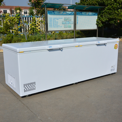 398L~1298L Horizontales Gefrierschrank Kühlschrank Schönes 2-Tür-weißes Eis Gefrierschrank