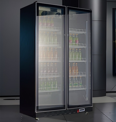 Maßgeschneiderter Doppeltür-Frostfrei-Kühlschrank in hellvioletter Farbe