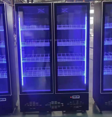 Maßgeschneiderter Doppeltür-Frostfrei-Kühlschrank in hellvioletter Farbe