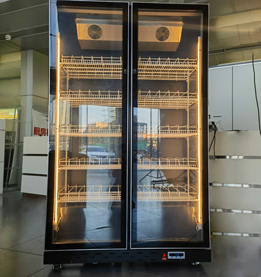Maßgeschneiderter Doppeltür-Frostfrei-Kühlschrank in hellvioletter Farbe