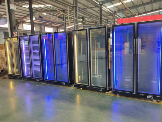 Maßgeschneiderter Doppeltür-Frostfrei-Kühlschrank in hellvioletter Farbe