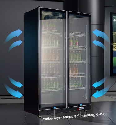 Mehrklimarefrigerungsanlage für Wein und Bier im vertikalen Anzeigerschrank