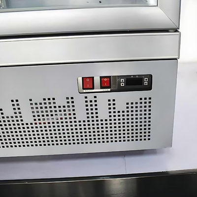 Getränke-Kühlschrank mit doppeltemperatur-luftgekühlter Glastür und Lackierstahl