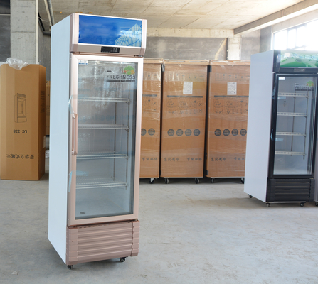 Vertikales Glas-Tür-Getränkekühlschrank-Kühlschrank-Schaufenster mit Digitalthermostat