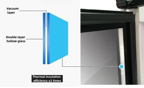 Vertikales Glas-Tür-Getränkekühlschrank-Kühlschrank-Schaufenster mit Digitalthermostat