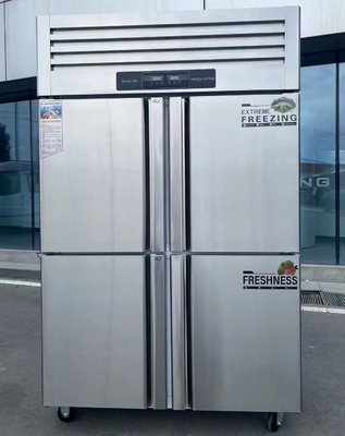 220V-240V/50HZ(60HZ) Edelstahl vertikaler Fryser Kühlschrank für die Küche