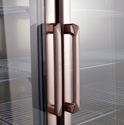 Edelstahl 304/201 Küchenkühlschrank mit kommerziellem Glasbildschirm