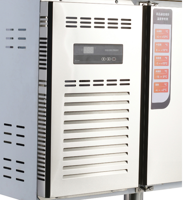 Küchenchiller aus Edelstahl mit Kühlschrank und 2 Türen