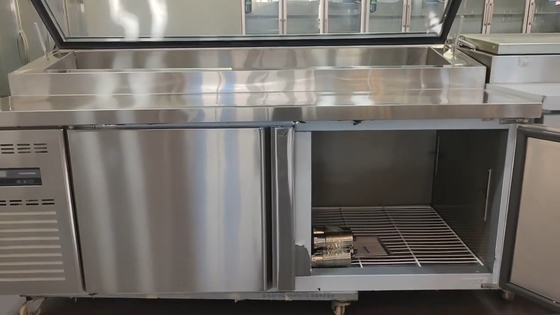 110V/60HZ 2-Türer-Schalterkühlgerät aus Edelstahl für Küchenkühlgeräte